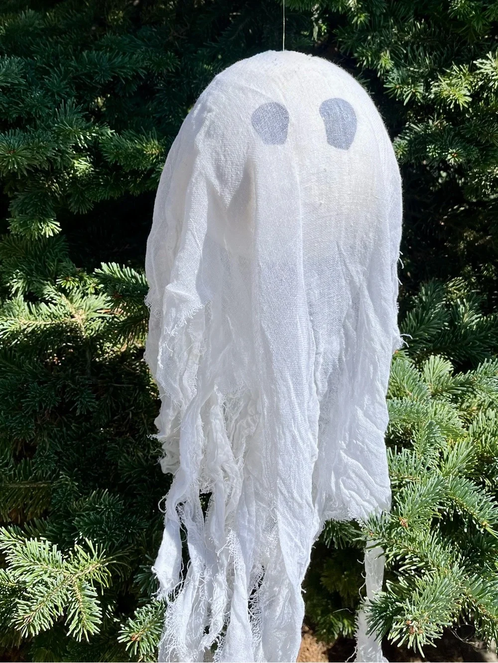 Pottery Barn White Hanging Ghost 👻 Trio Rare Discontinued 3 Sizes Halloween 🎃